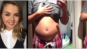 En 26-årig pige tog et billede af sin mave. Jeg har svært ved at tro på, hvad de