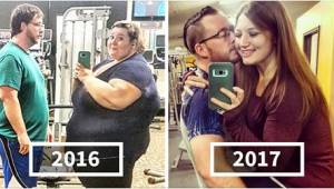 Kvinden vejede næsten 220 kg. Når du ser hendes gamle billeder, vil du ikke tro 